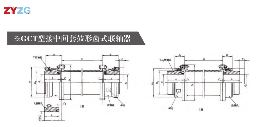 GCT  型接中间套鼓形齿式联轴器(qi)